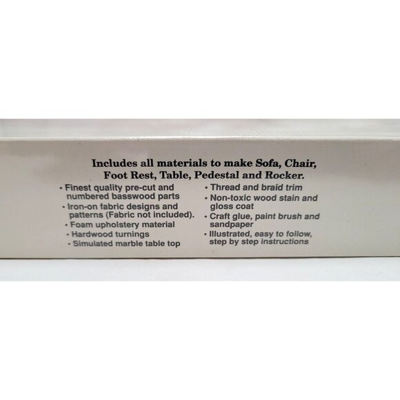 Scientific Models Miniature Dollhouse Wood Victorian Parlor Furniture Kit 202 - Picture 4 of 8